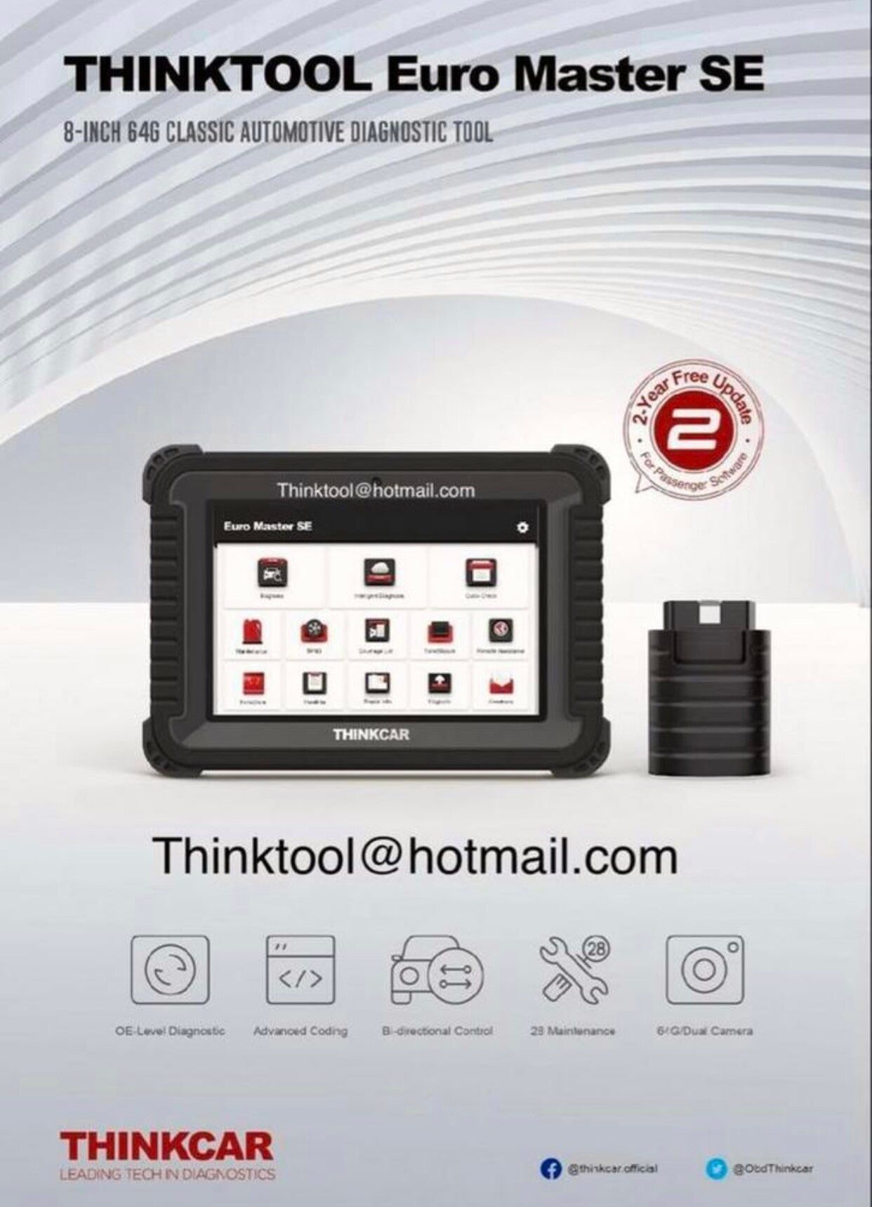 Launch Thinkcar Thinktool Euro Master SE / Platinum S8