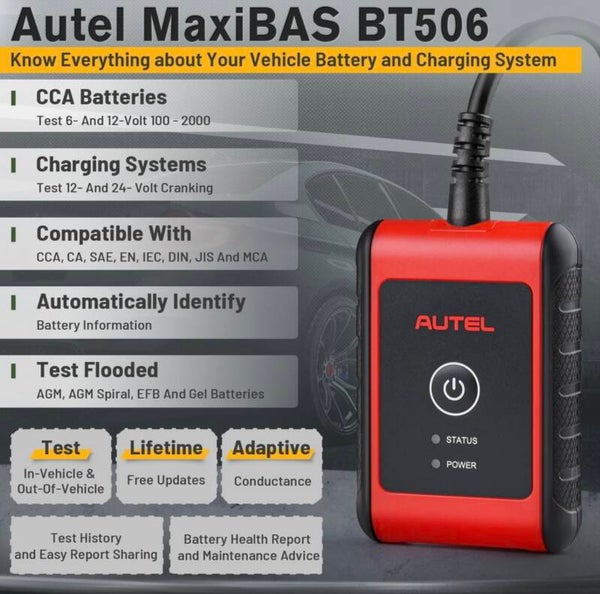 Originele Autel MaxiBAS BT506 accu tester