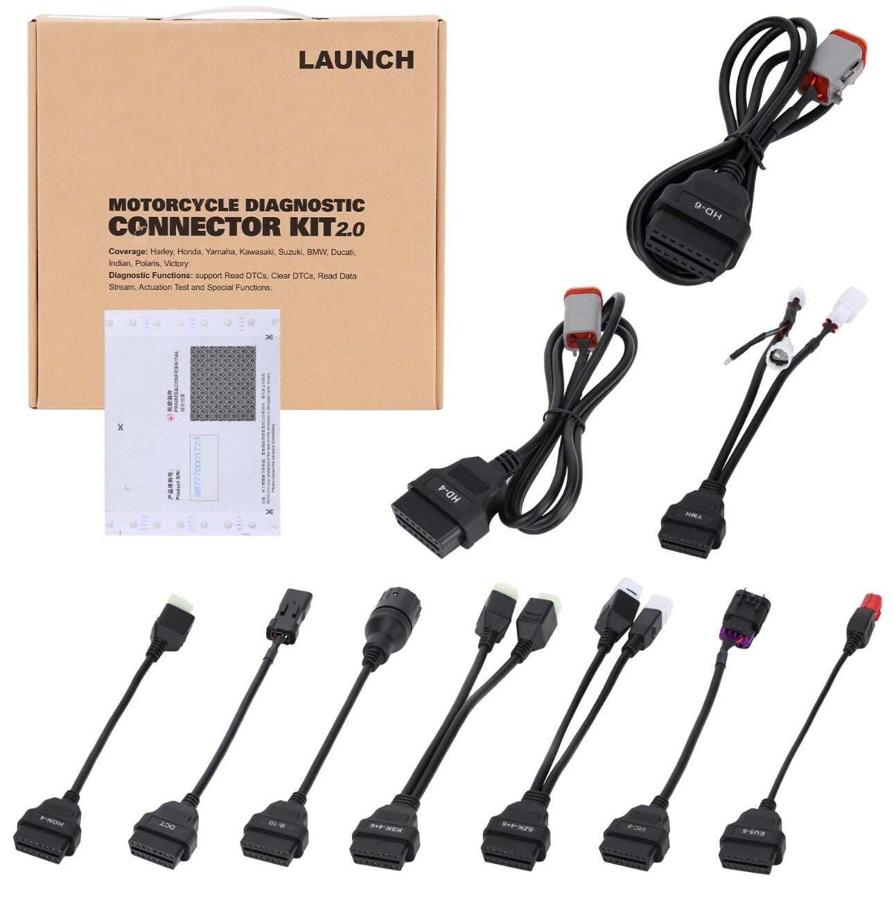 Launch x431 motorfiets uitbreiding set