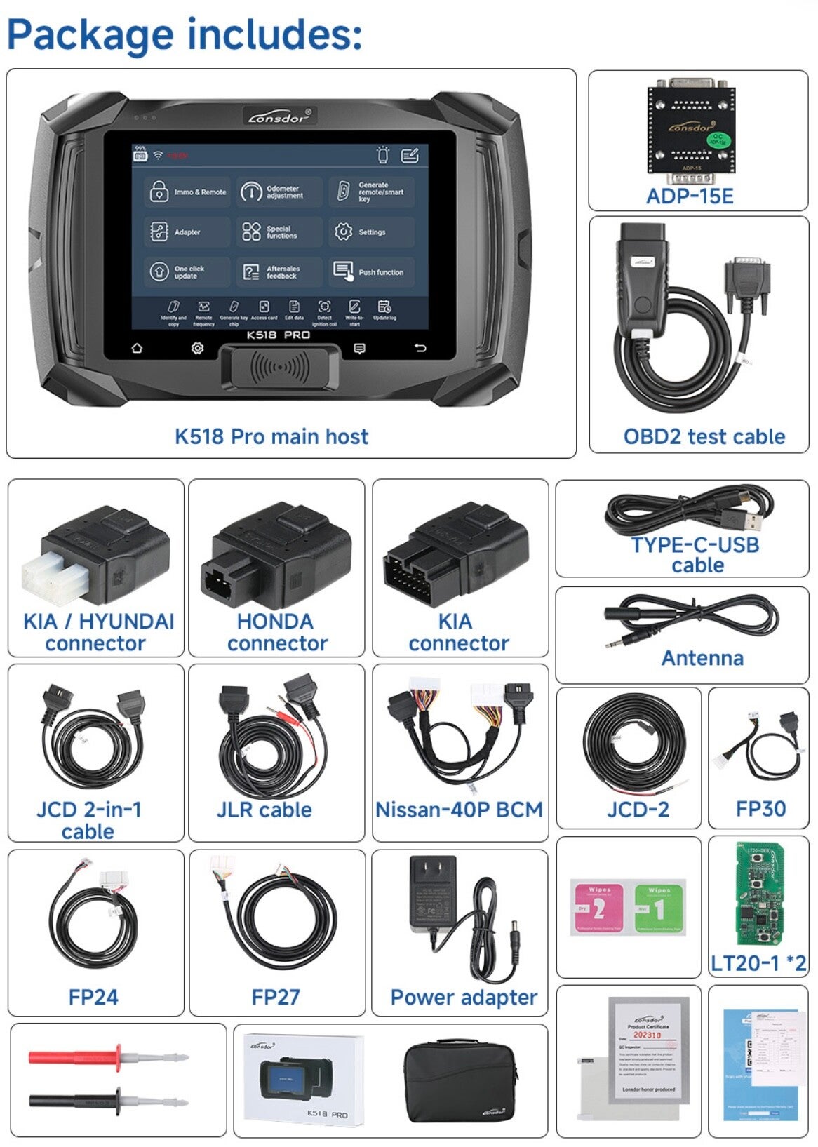 Lonsdor K518 Pro Full software version