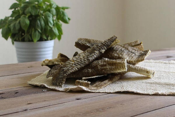 Kabeljauwhuid gedroogd (6-7 stuks)