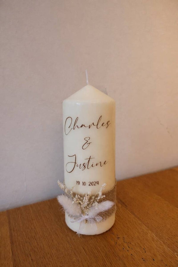 Bougie personnalisée