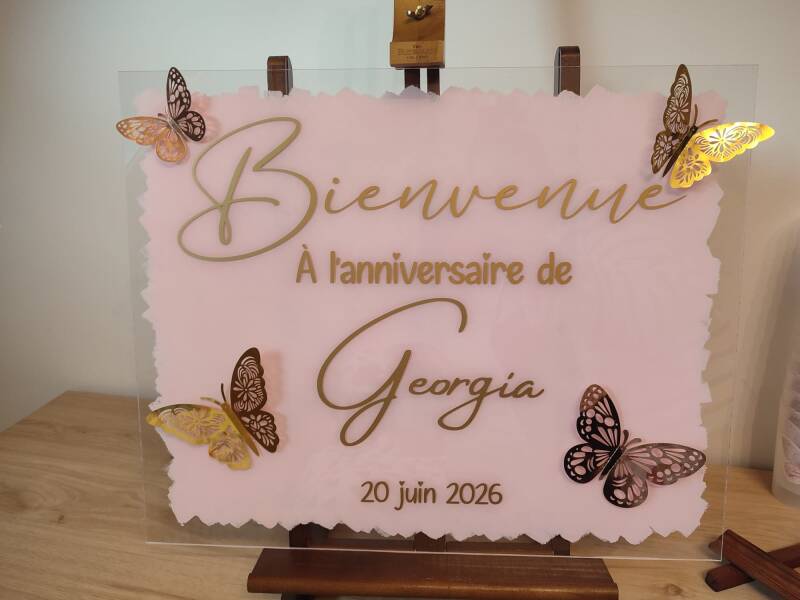 Panneau papillon