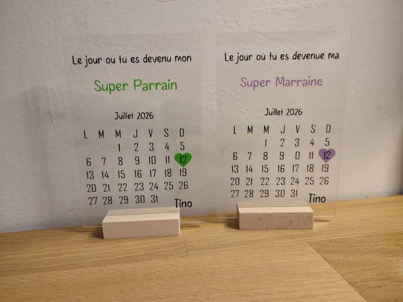 Plexis calendrier