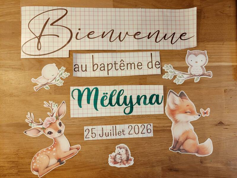 Stickers Baptême