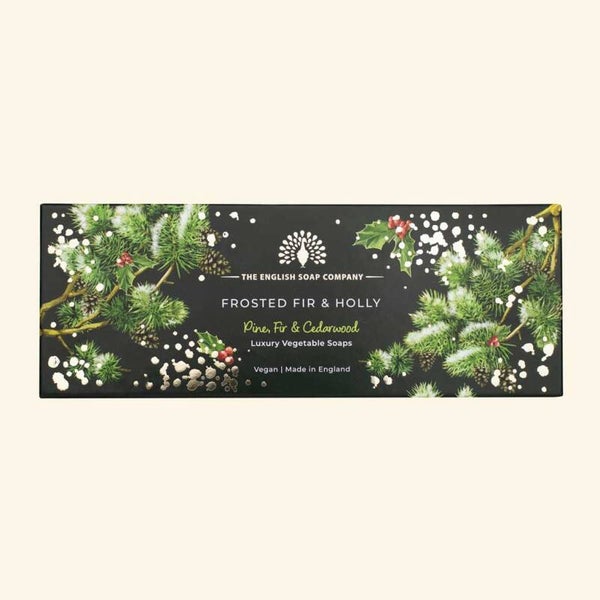 English Soap C° 3X100g zeep – Frosted Fir and Holly