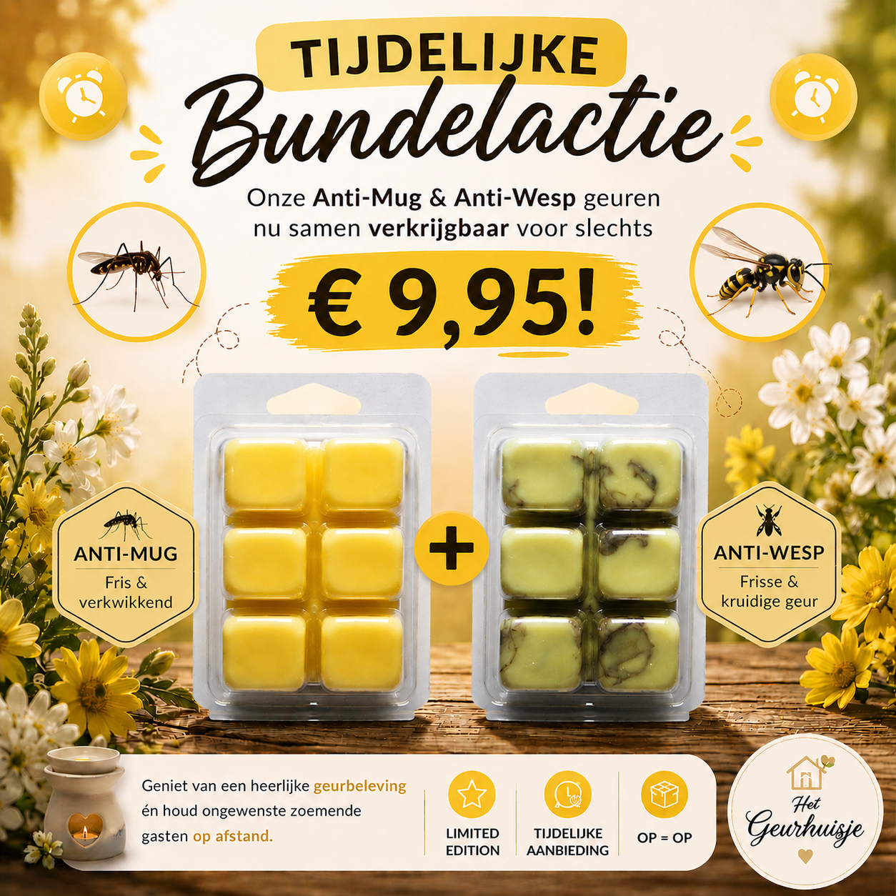 🦟 Bundelactie Anti-Mug & Anti-Wesp – Limited Edition 🐝