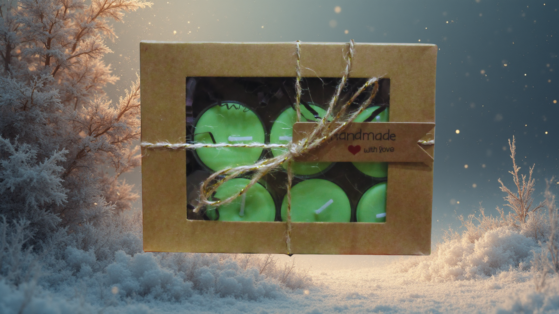 Waxinelichtje - Snowy Pinetree