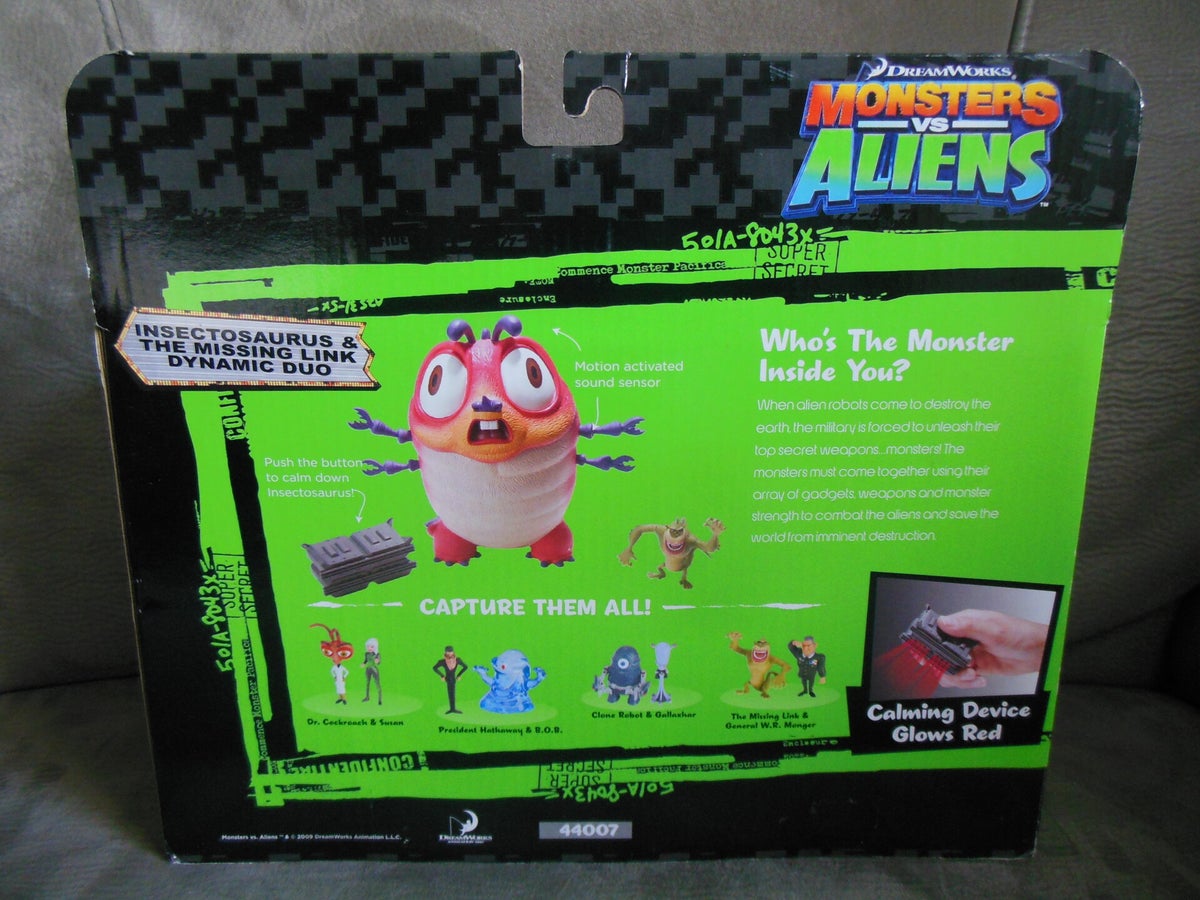 Monsters VS Aliens Insectosaurus & The Missing Link Dynamic Duo | Reer  Merchandise