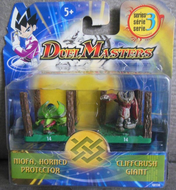 Duel Masters Mofa, Horned Protector & Cliffcrush Giant