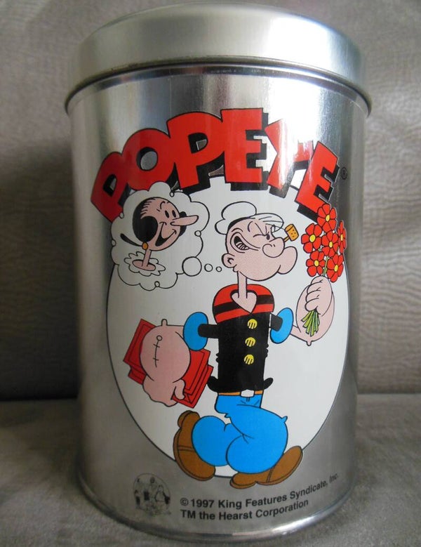 Popeye The Sailor Man Tin Can
