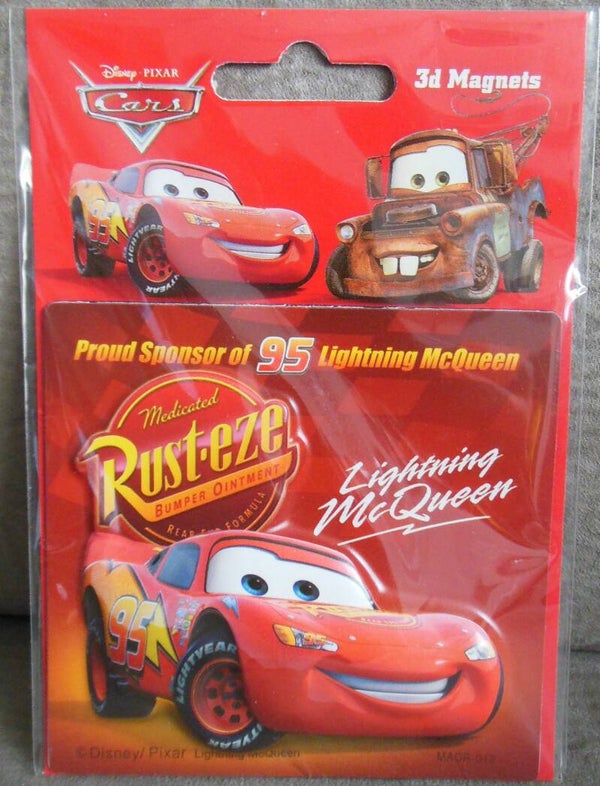 Cars Lightning McQueen 3D Magnet
