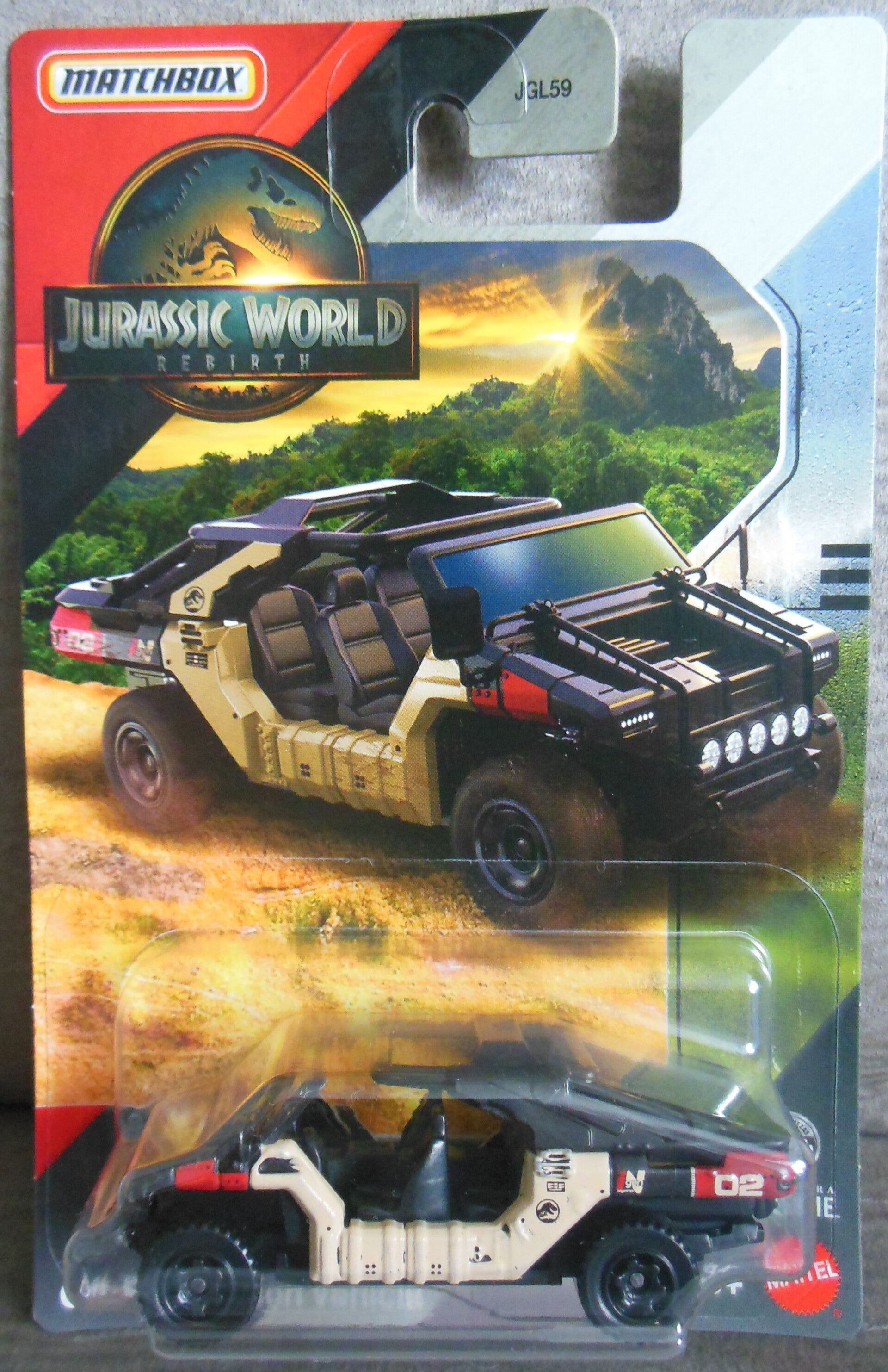 Jurassic World Off-Road InGen Vehicle Matchbox