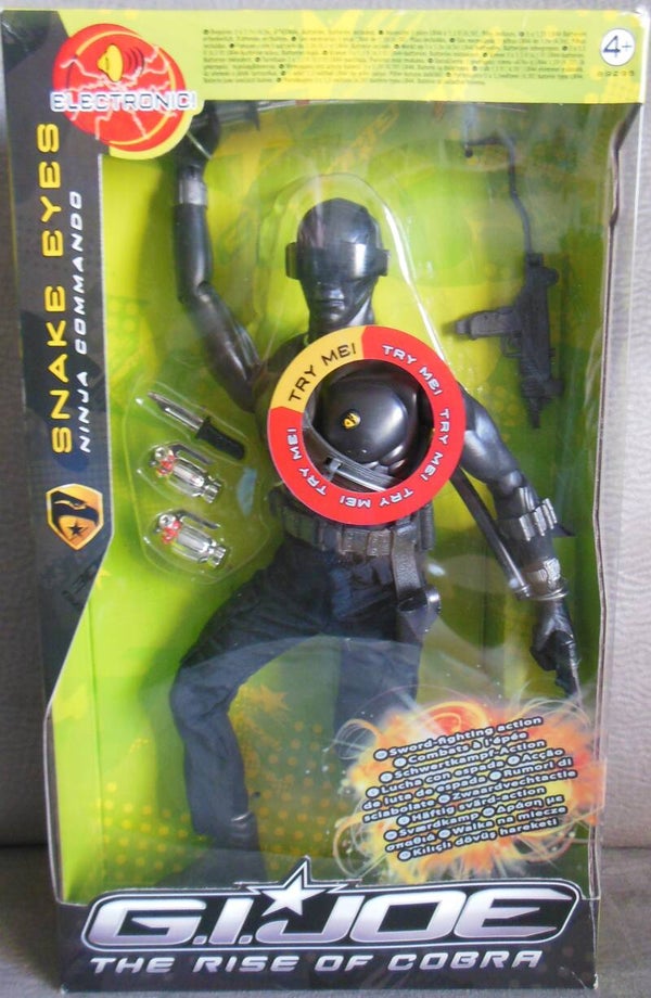 G.I. Joe The Rise Of The Cobra Electronic Snake Eyes Ninja Commando