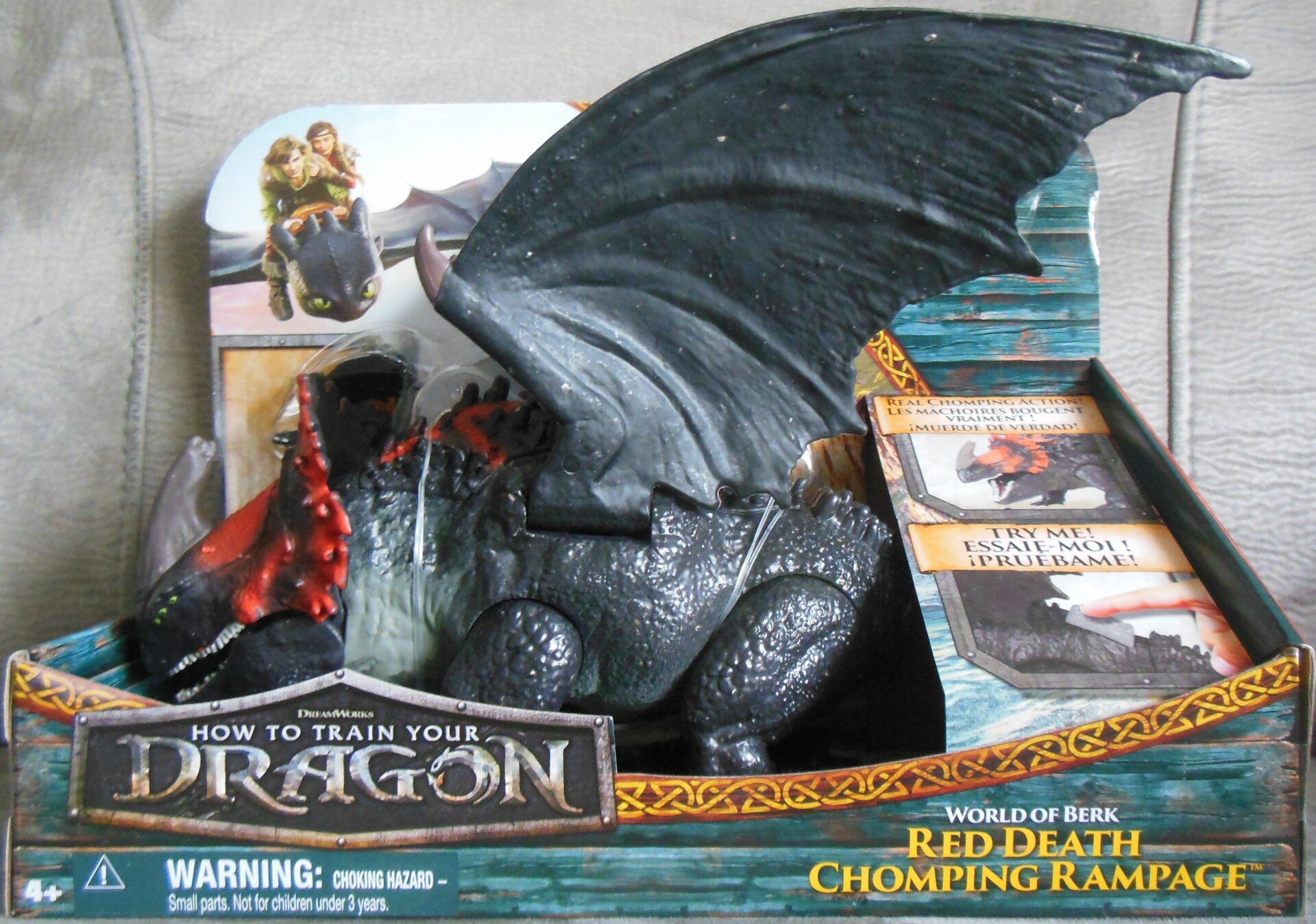 How To Train Your Dragon Red Death Chomping Rampage (Movie 2025)