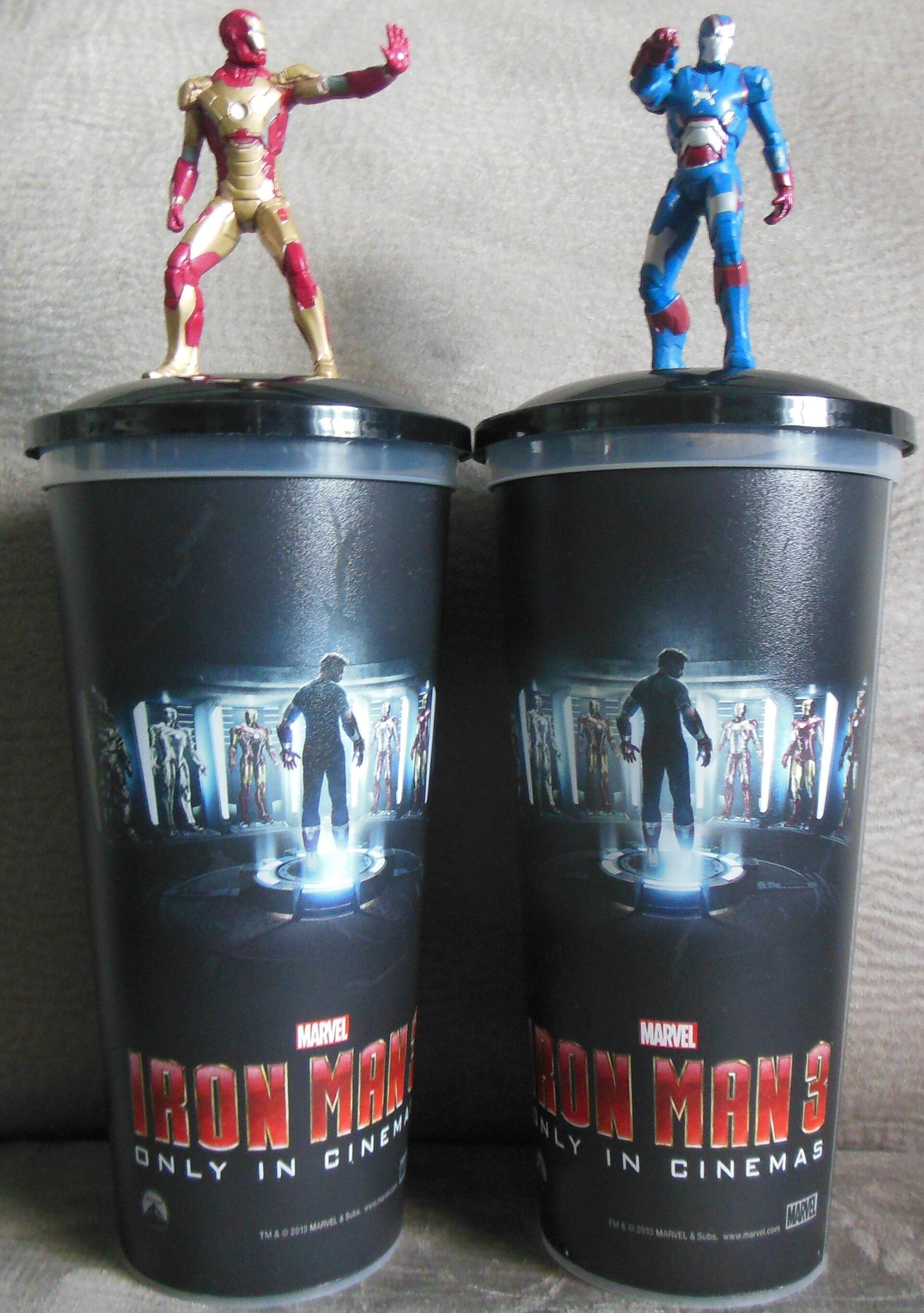 Iron Man 3 Cup & Topper Complete Set Of 2 (PCO)