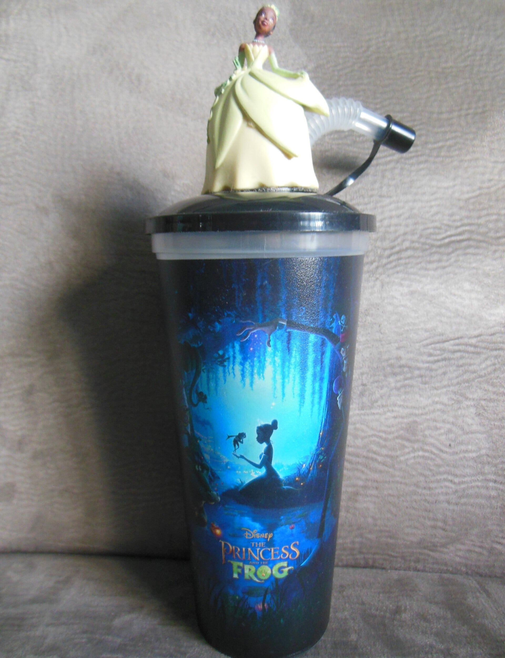 Princess And The Frog Tiana Cup & Topper & Straw (PCO)