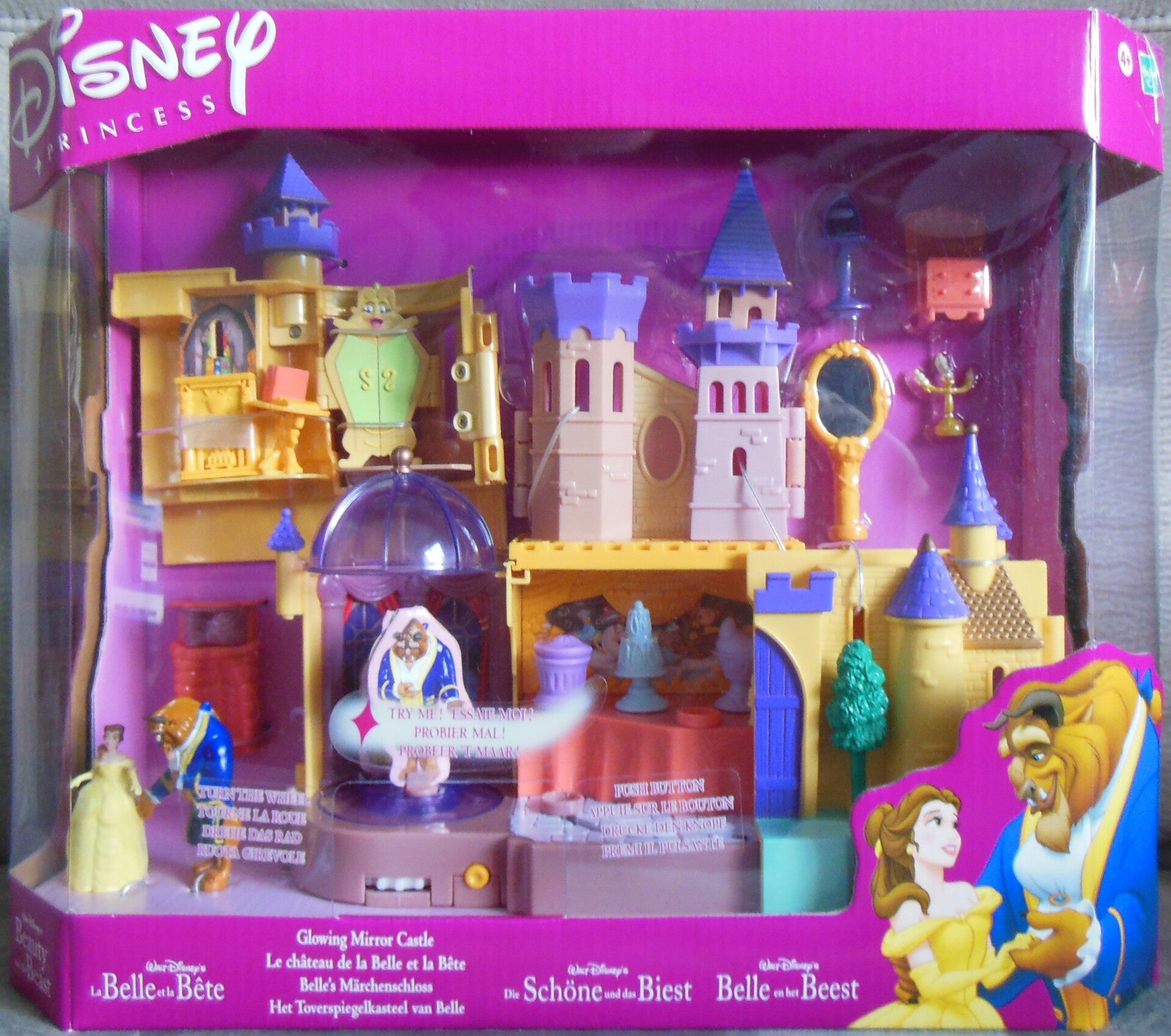 Beauty And The Beast Glowing Mirror Castle Mini Collection Polly Pocket
