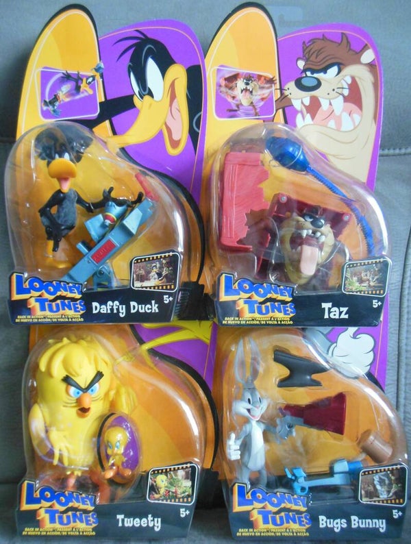 Looney Tunes Back In Action Complete Set Of 4 Action Figures