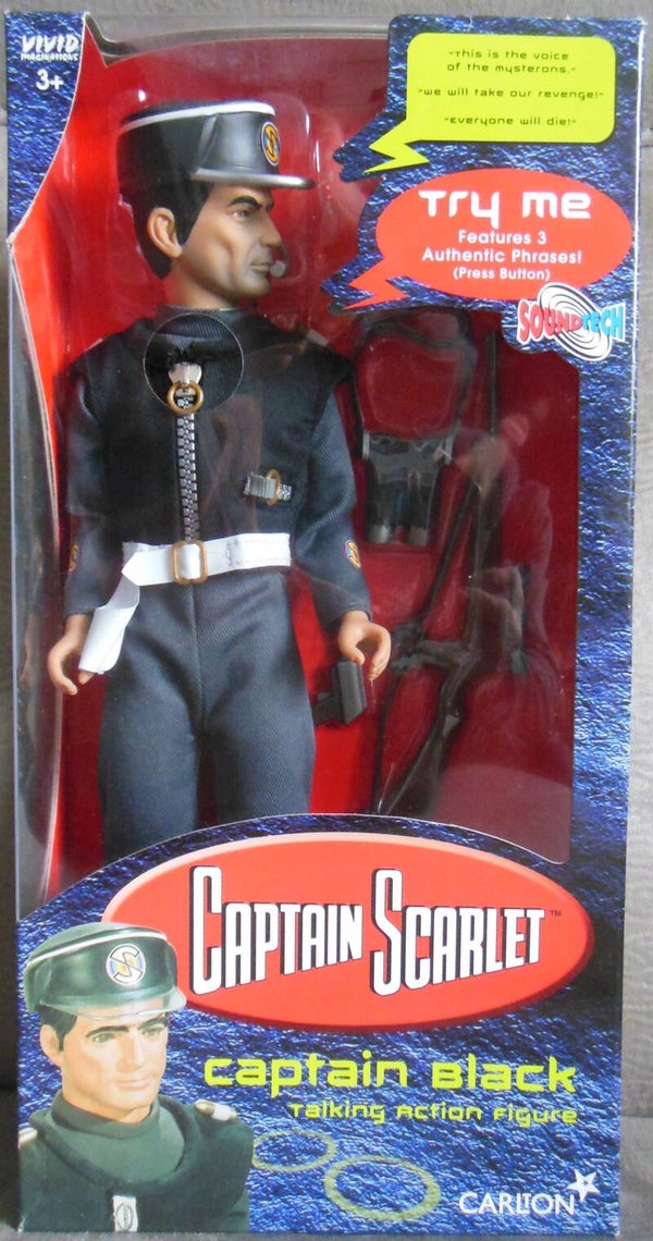Captain Scarlet Captain Black Talking Action Figure