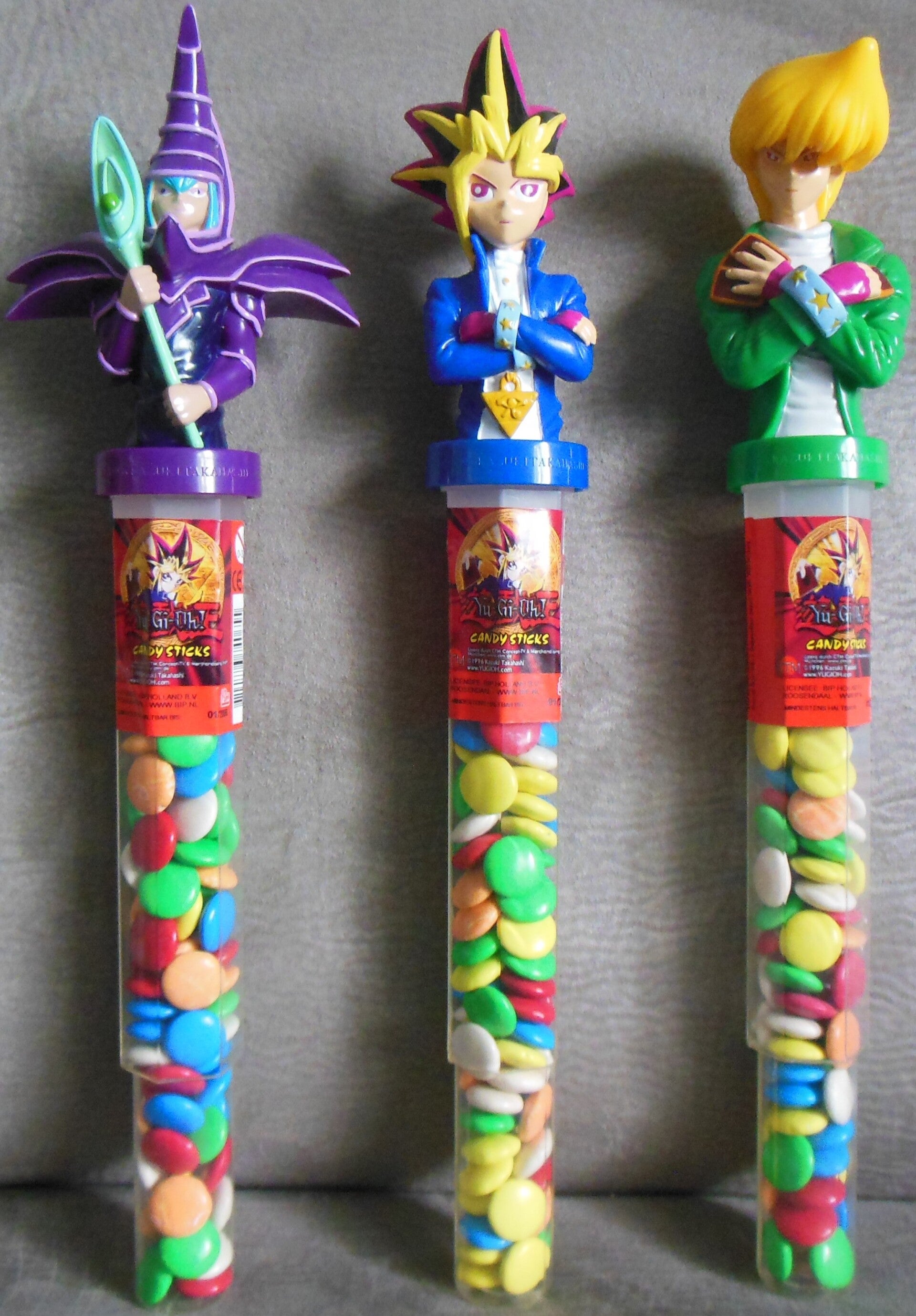 Yu-Gi-Oh Complete Set Of 3 Candy Sticks