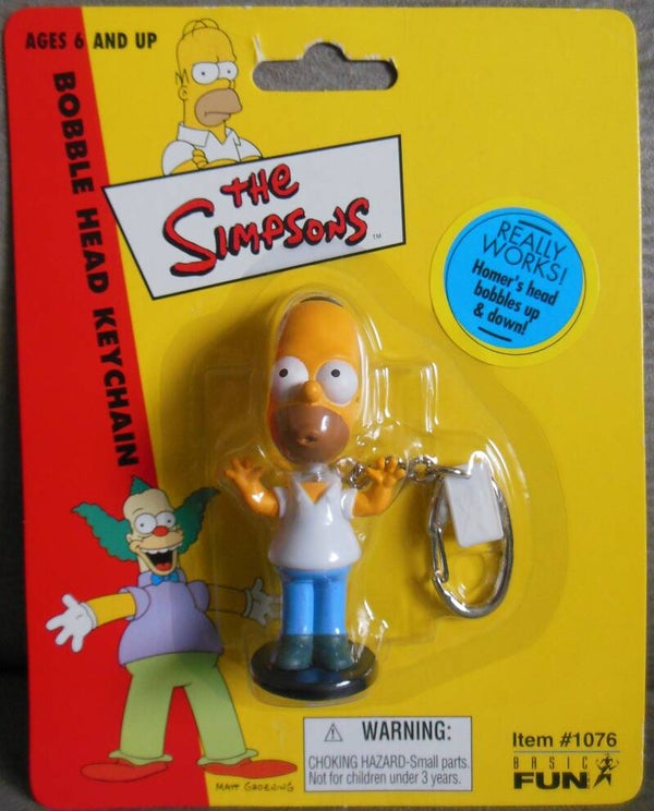 The Simpsons Homer Bobble Head Keychain