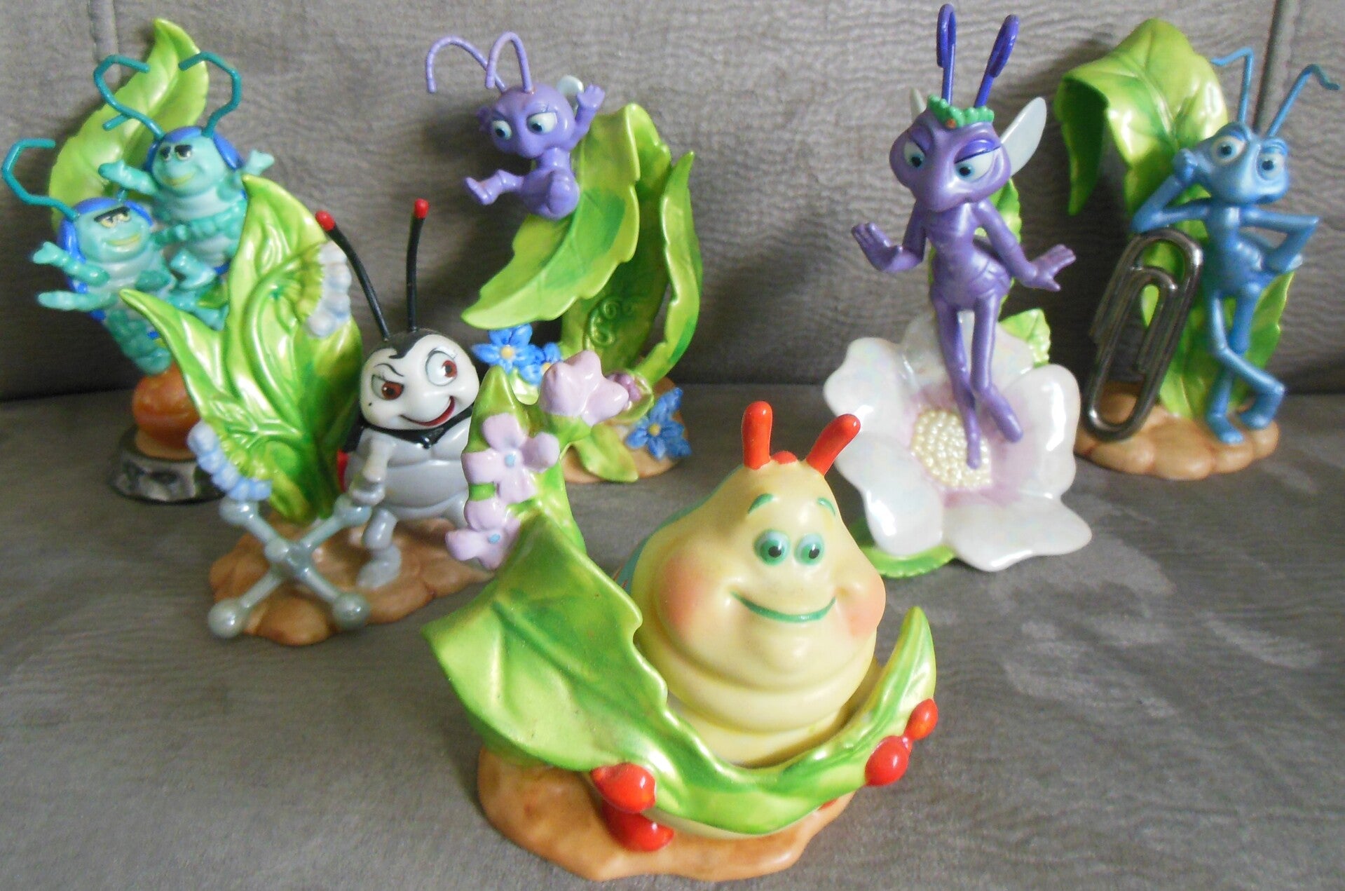 A Bug's Life Complete Set Of 6 Porcelain Statues
