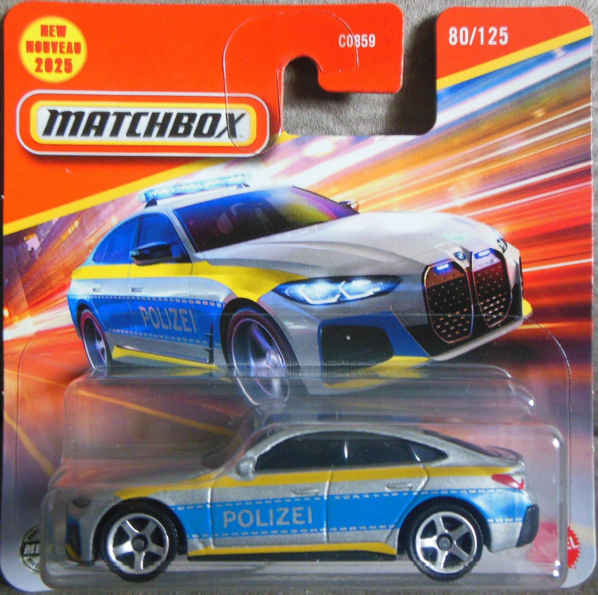 Matchbox 2023 BMW i4 Police Sedan JBR00-LA10