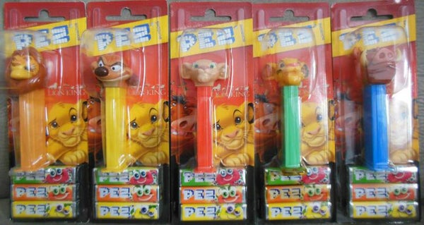 The Lion King Complete Set Of 5 Dispensers Pez
