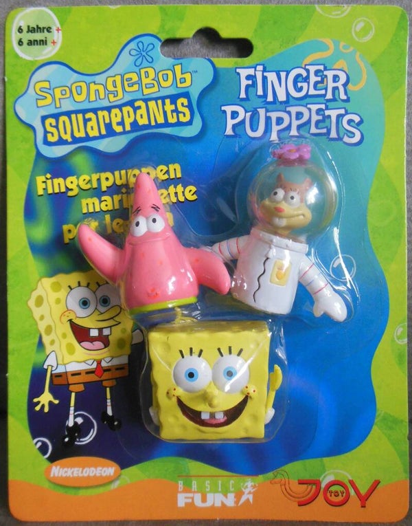 Spongebob 3 Finger Puppets