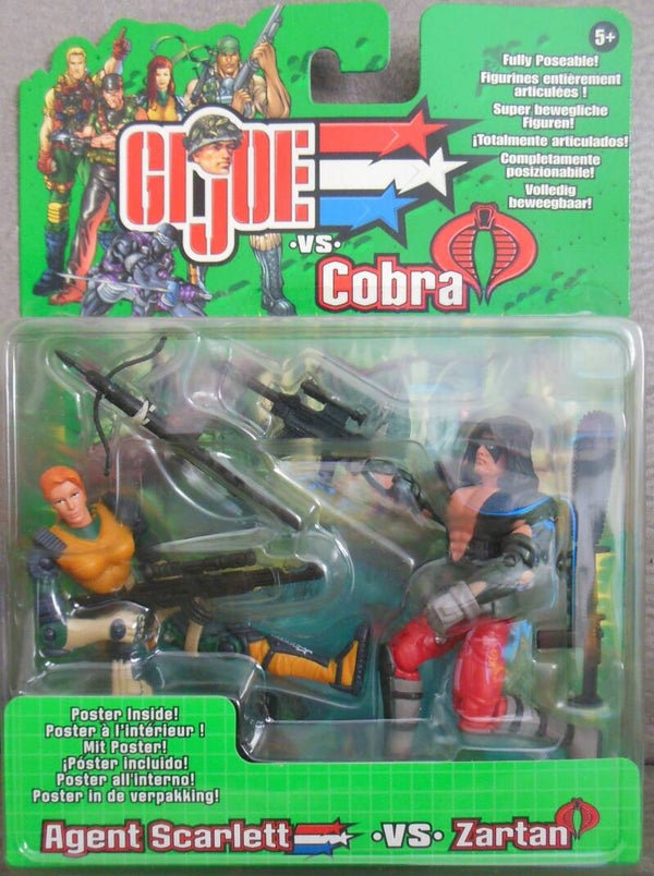 G.I. Joe vs Cobra Agent Scarlett vs Zartan