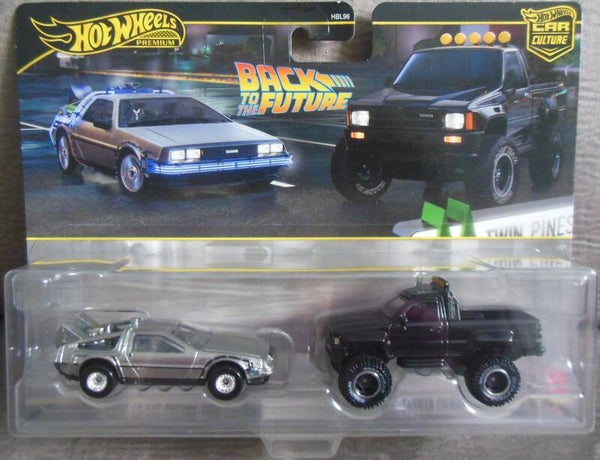 Back To The Future Time Machine & Toyota Pickup Hot Wheels