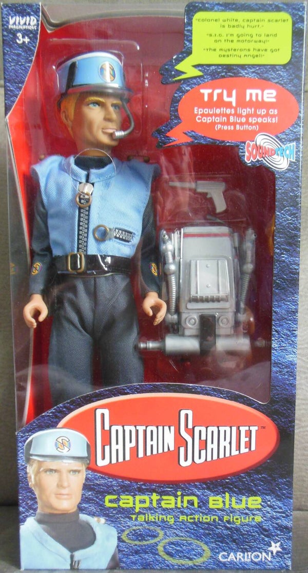 Captain Scarlet Captain Blue Talking Action Figure