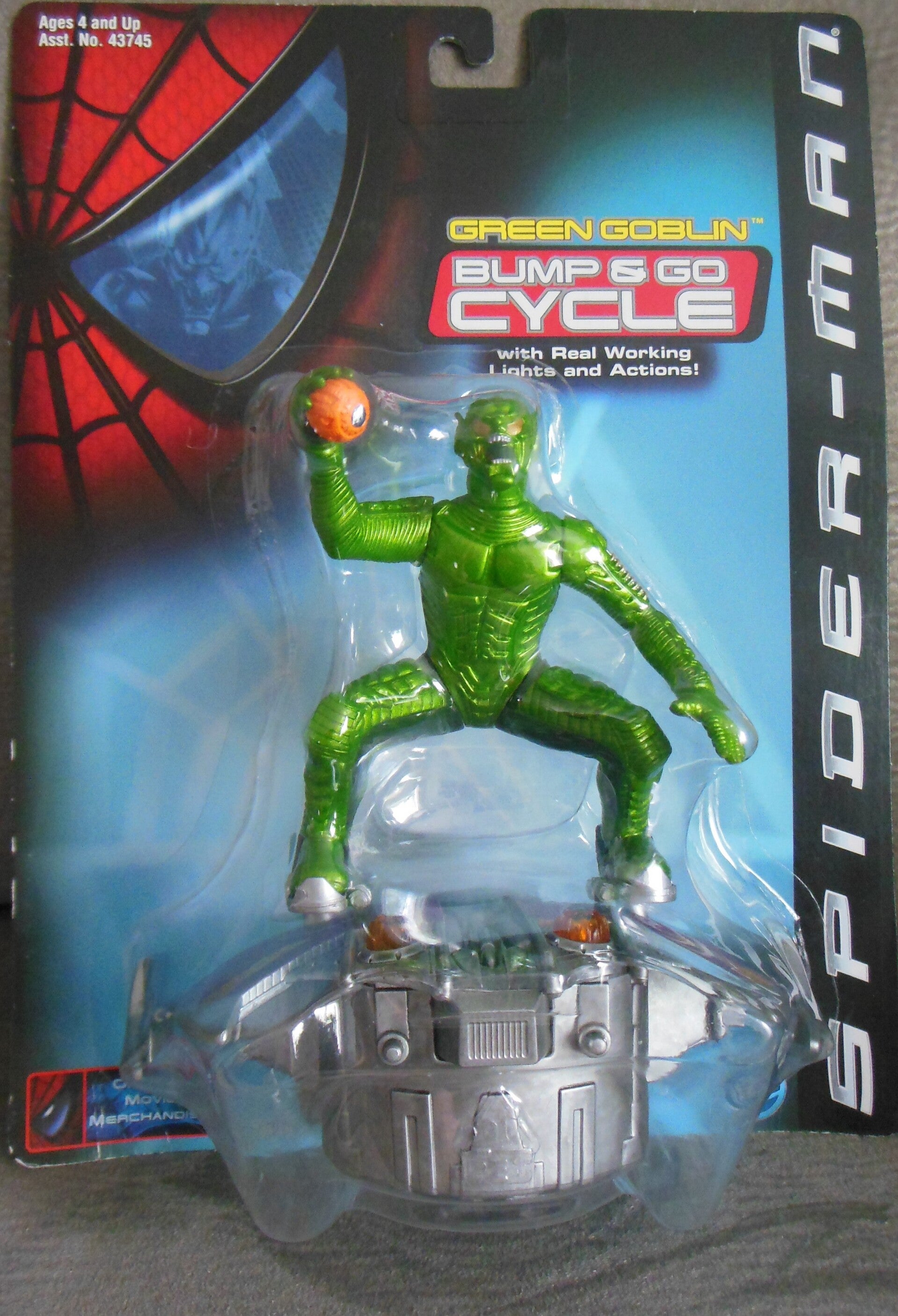Spider-Man Movie Bump & Go Cycle Green Goblin