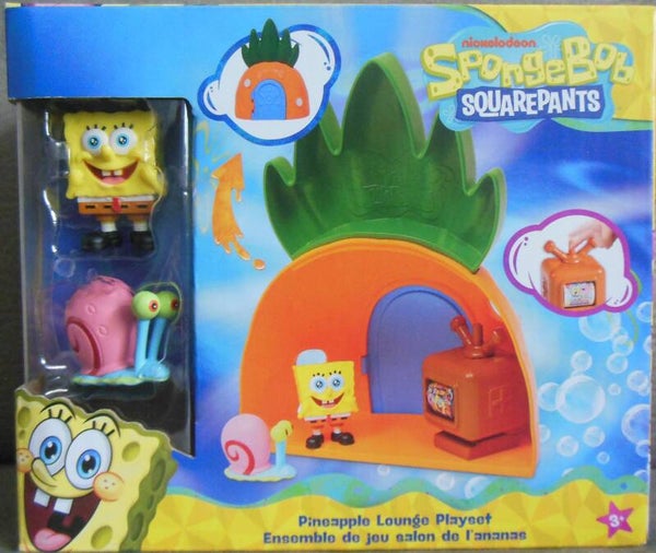 Spongebob Pineapple Lounge Playset With Gary