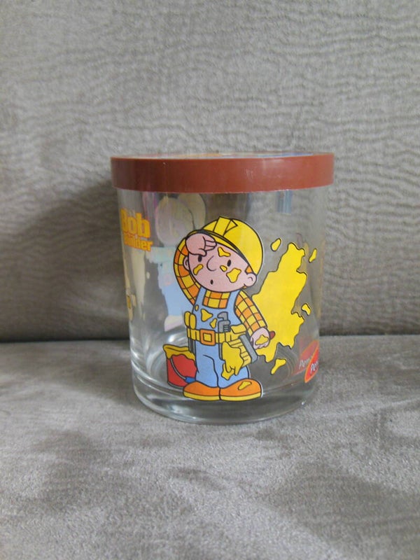 Bob The Builder & Wendy Painting Drinking Glass