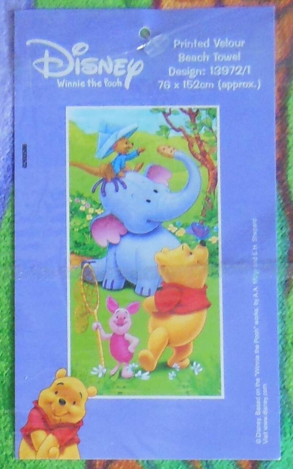 Winnie The Pooh Heffalump Roo Winnie & Piglet Beach Towel