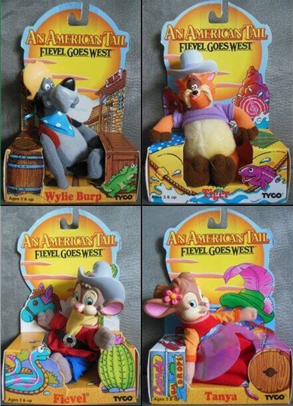 An American Tail (Fievel) Complete Set Of 4 Figures