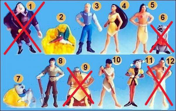 Pocahontas Figures Nestle