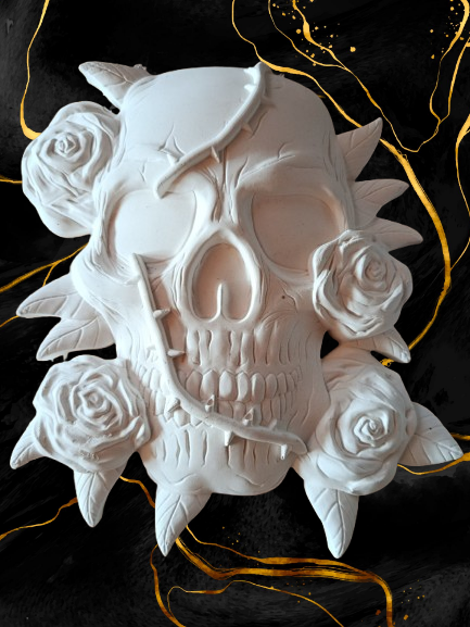 Tête de mort mural