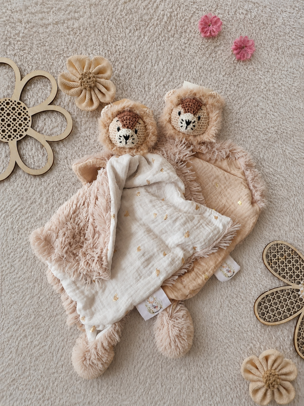Gaspard, mon doudou lion personnalisé