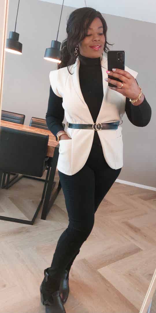 Gilet Emmy Beige + riem