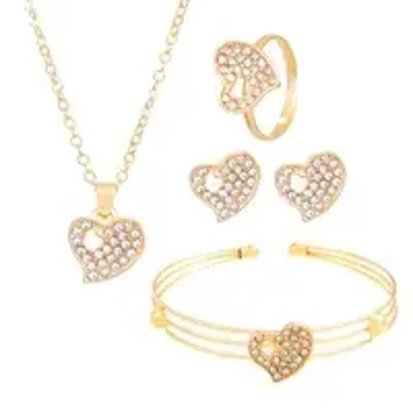 Parure forme de coeur