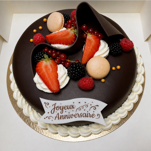 Crème fraîche recouvrement ganache chocolat