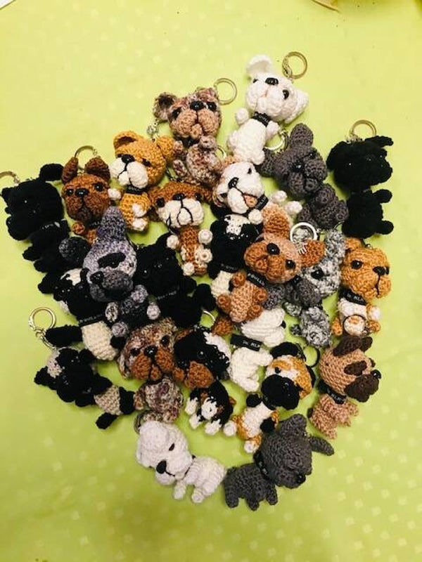 Sleutelhanger gehaakt