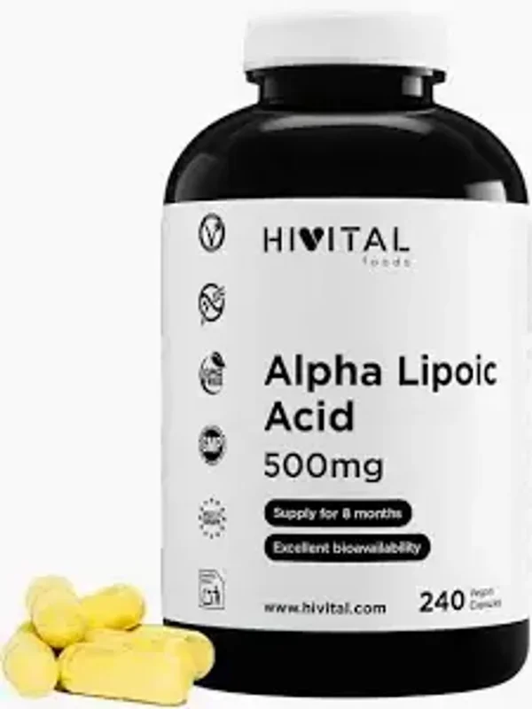 Acido Alfa Lipoico 500 mg | 240 cápsulas veganas