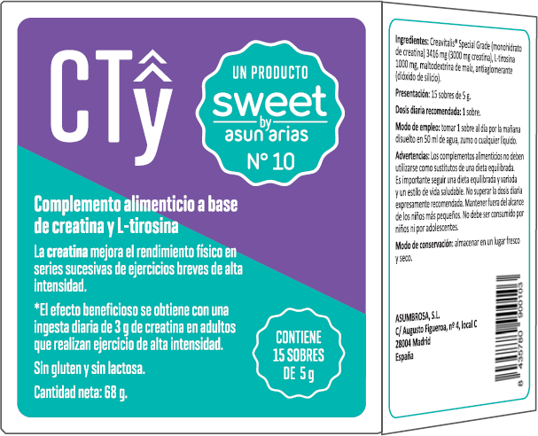 CTy CREATINA + L-TIROSINA Nº10 (15 sobres)