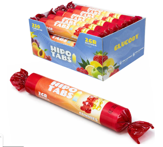 255 PASTILLAS DE GLUCOSA 2G GUMMIES * CAJA DE 500G