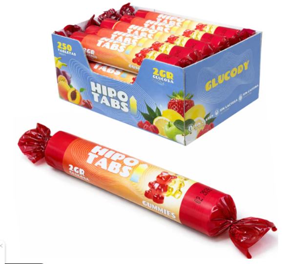 255 PASTILLAS DE GLUCOSA 2G GUMMIES * CAJA DE 500G