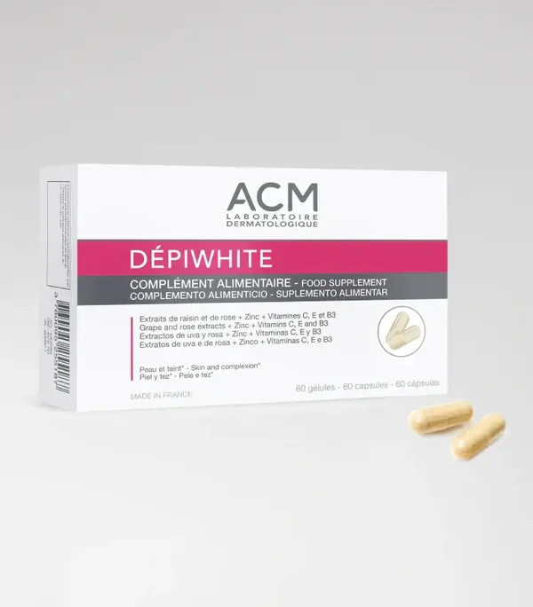 DÉPIWHITE Complemento alimenticio - 60 cápsulas (1 Mes)